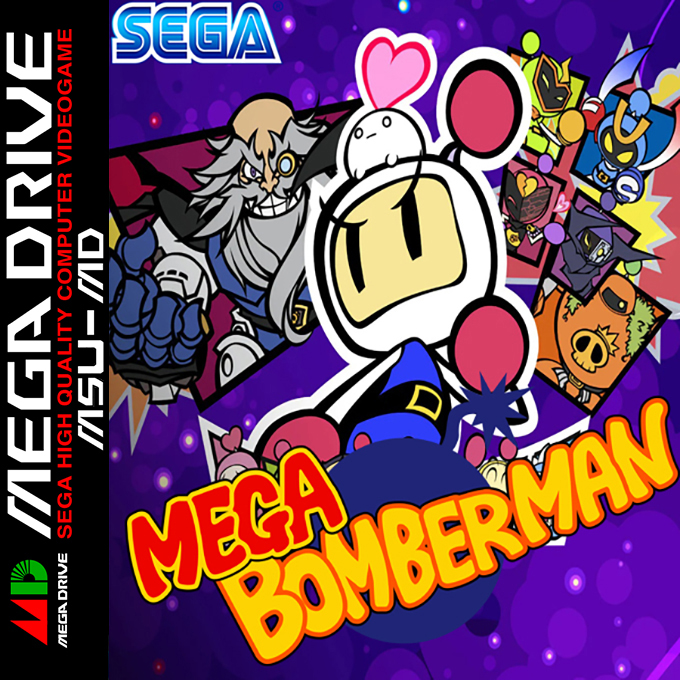 Mega Bomberman box art