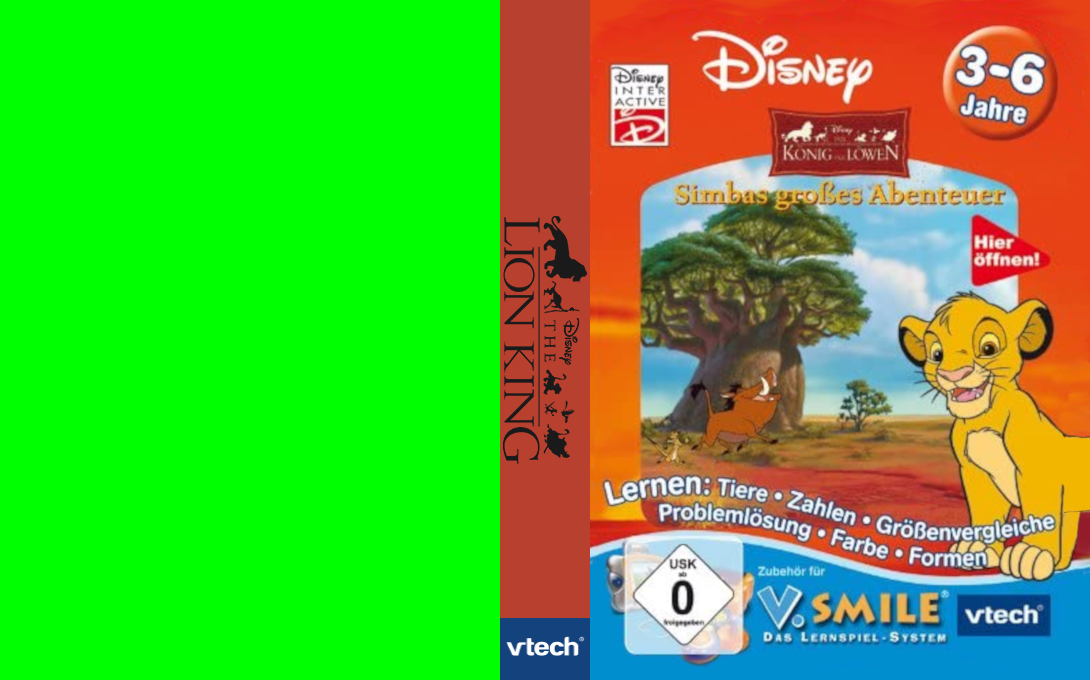 Lion King - Simba's Big Adventure, The — box-texture (DE)