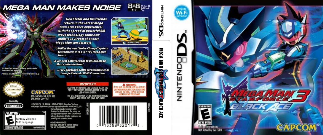 Ryuusei no Rockman 3 - Black Ace — box-texture (US)