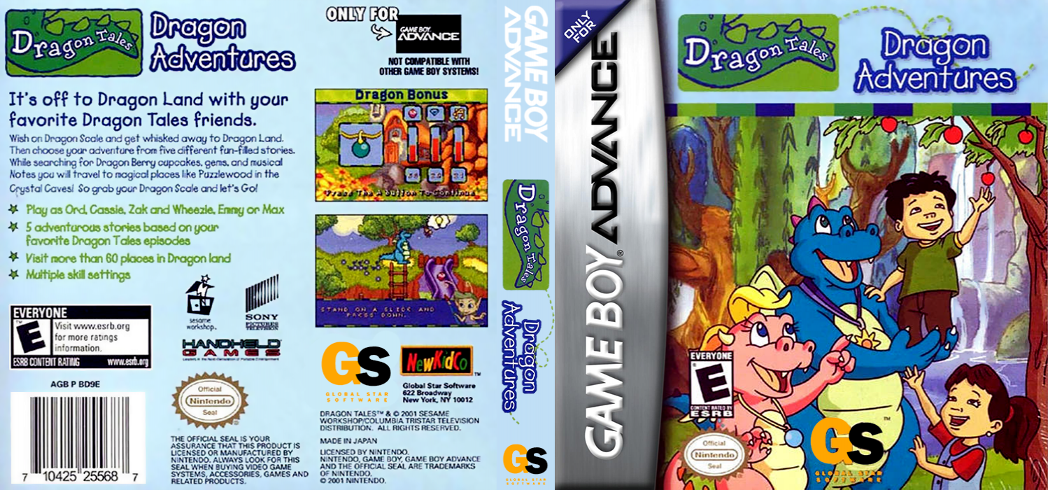 Dragon Tales - Dragon Adventures — box-texture (US)
