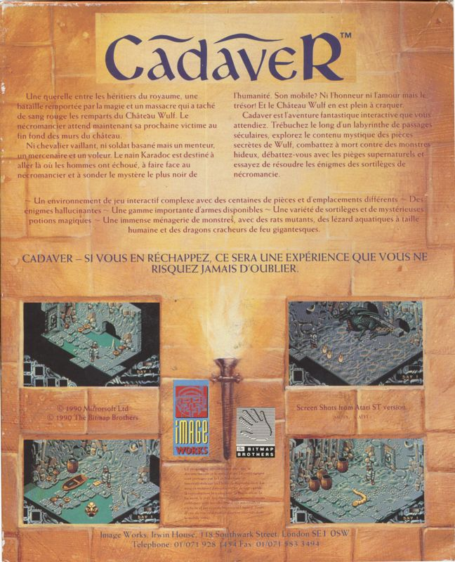 Cadaver — box-2D-back (EU)