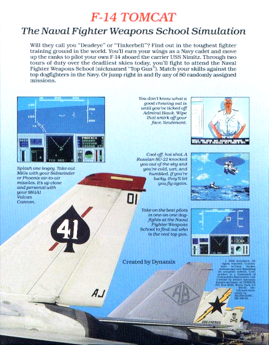 F-14 Tomcat — box-2D-back (US)