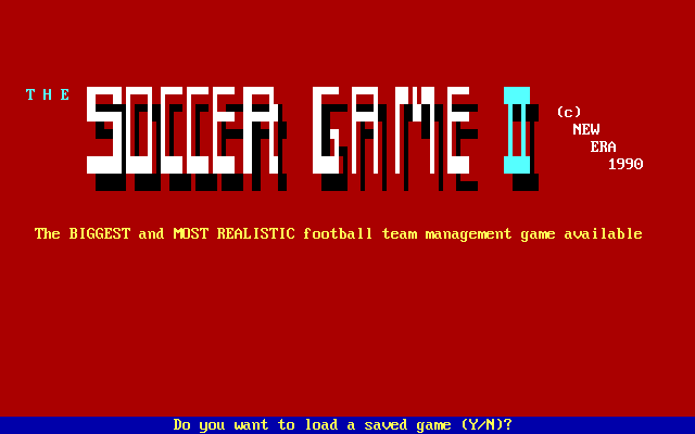 Soccer Game II, The box art