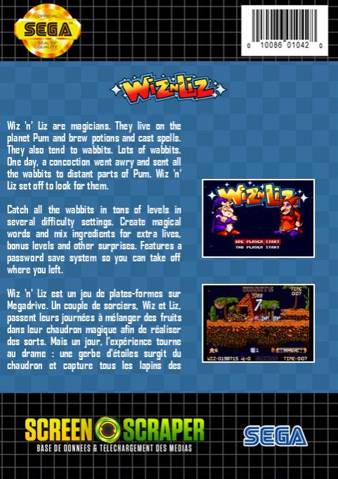 Wiz 'n' Liz - The Frantic Wabbit Wescue — box-2D-back (SS)