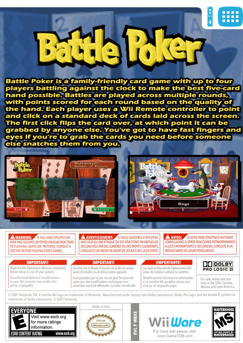Battle Poker — box-2D-back (US)