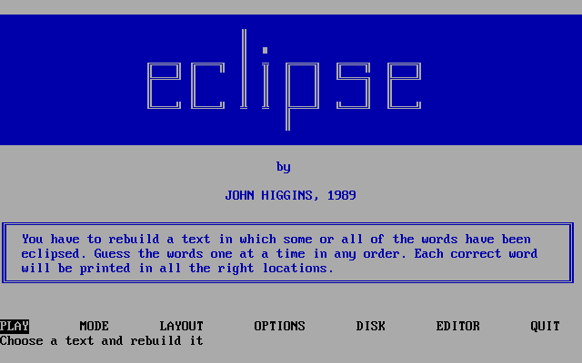 Eclipse box art
