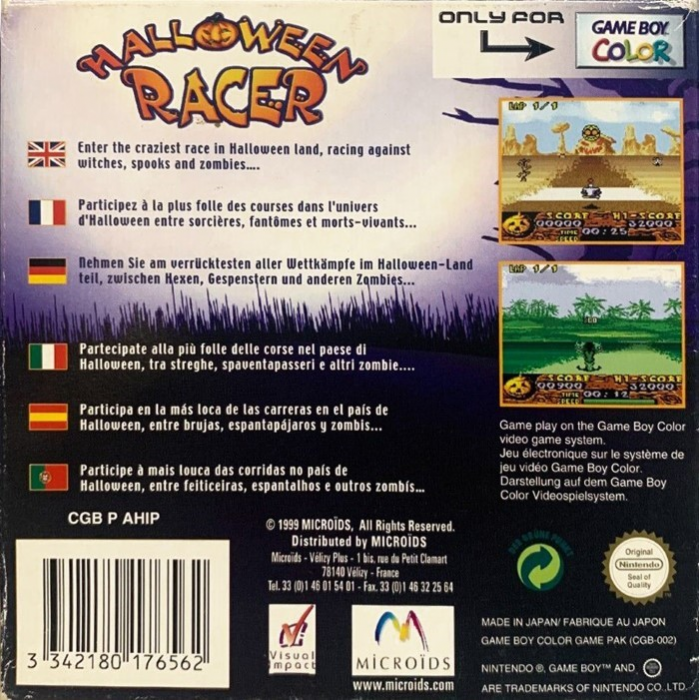 Halloween Racer — box-2D-back (EU)