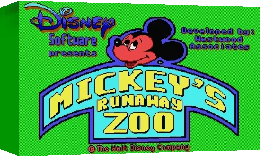Mickey's Runaway Zoo — box-3D (WOR)