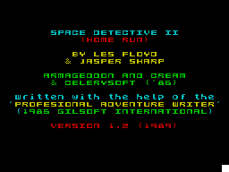Space Detective II - Home Run — sstitle (WOR)