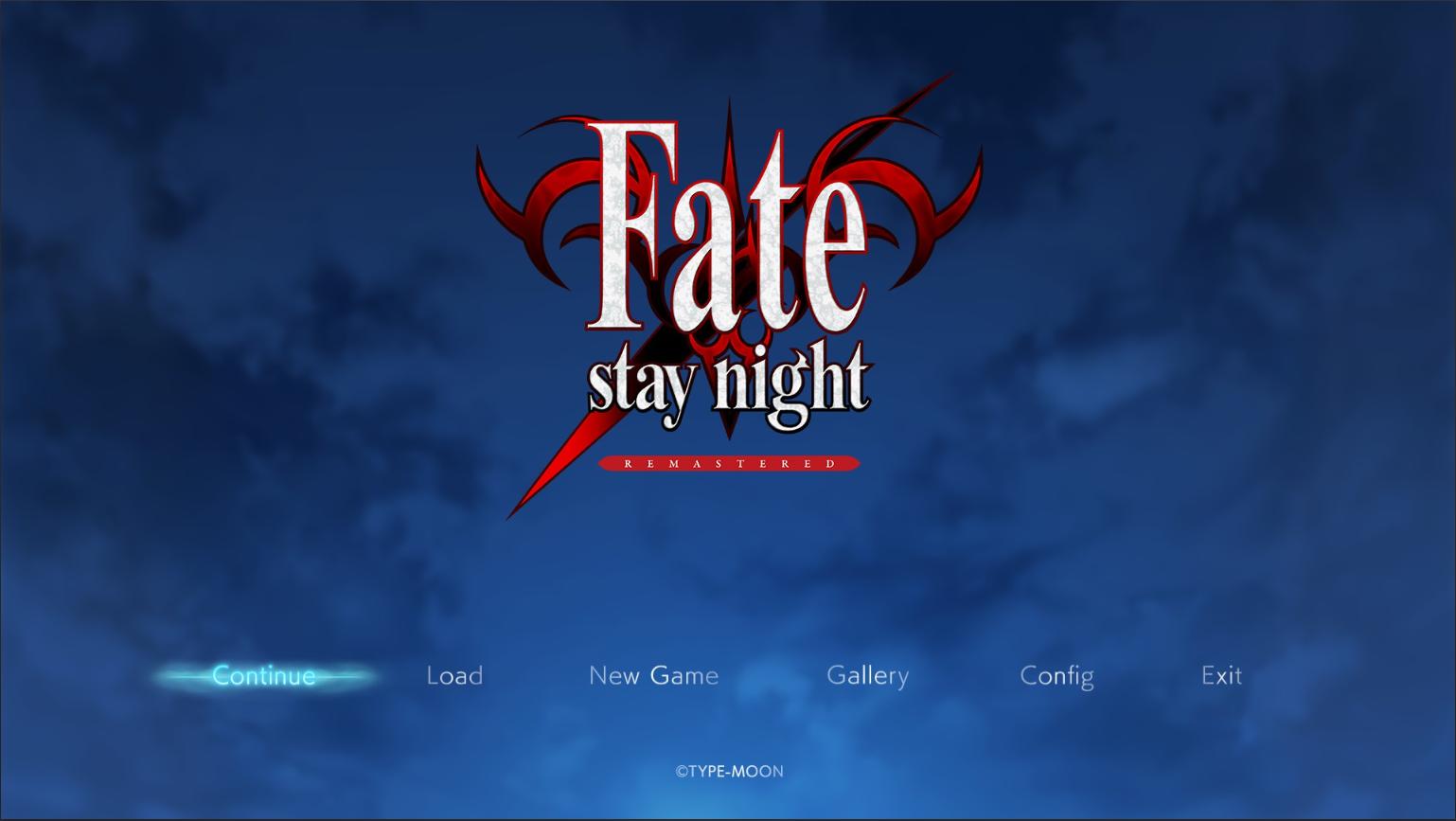 Fate/stay night REMASTERED — sstitle (WOR)