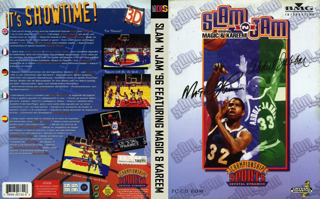 Slam 'n Jam '96 Featuring Magic N Kareem — box-texture (EU)