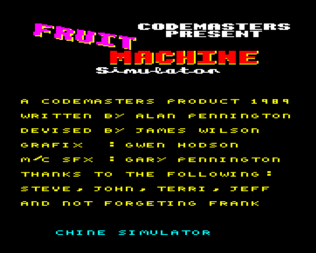 Fruit Machine Simulator — sstitle (WOR)