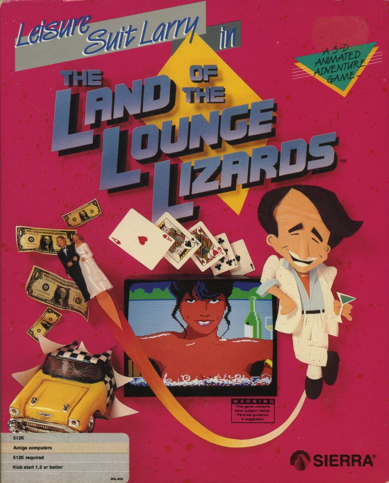 Leisure Suit Larry in - The Land of the Lounge Lizards box art