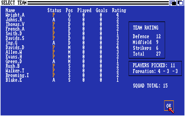 Soccer Supremo — ss (WOR)