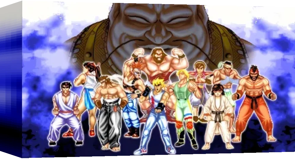 Fighter's History Dynamite — box-3D (WOR)