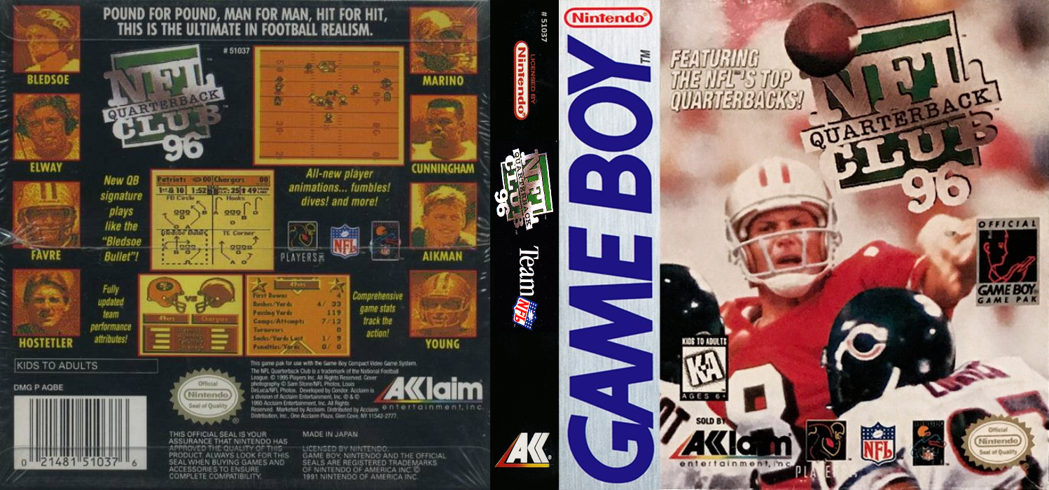 NFL Quarterback Club '96 — box-texture (US)