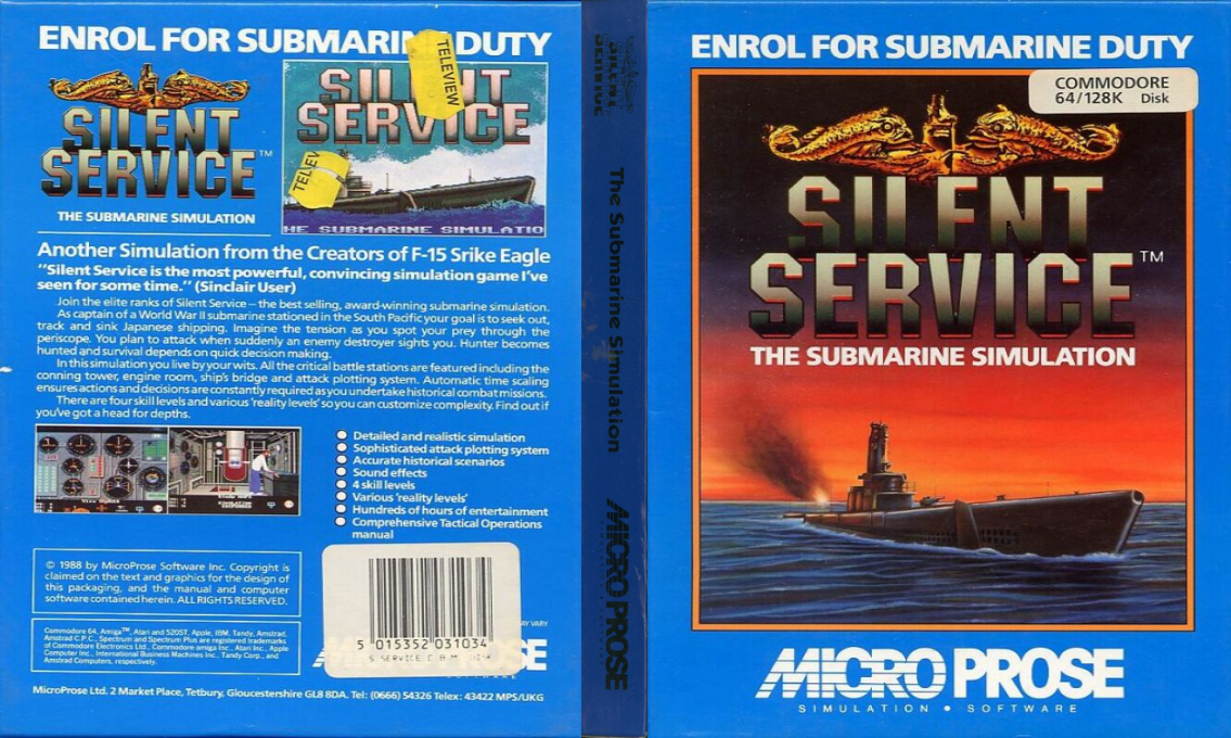 Silent Service — box-texture (EU)