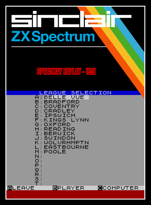 Speedway Replay - 1991 — box-2D (SS)