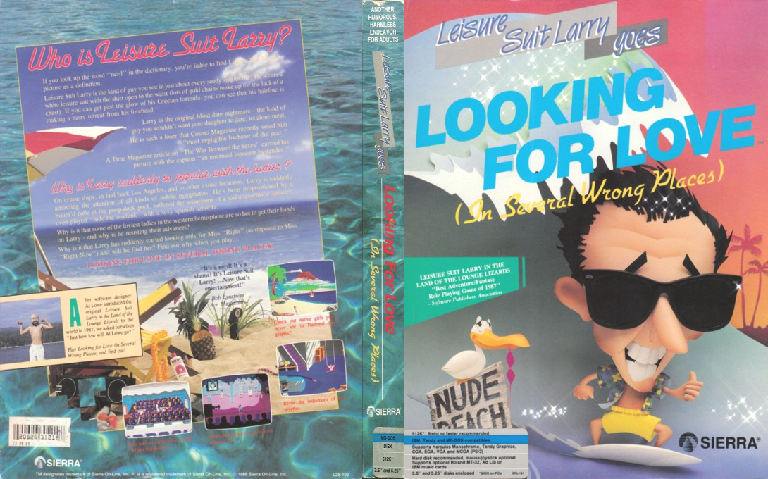 Leisure Suit Larry Goes Looking for Love — box-texture (US)
