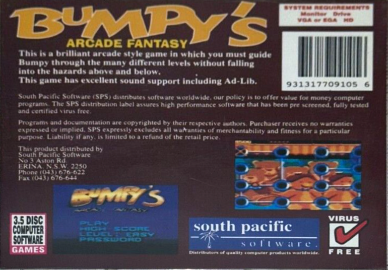 Bumpy's Arcade Fantasy — box-2D-back (CUS)