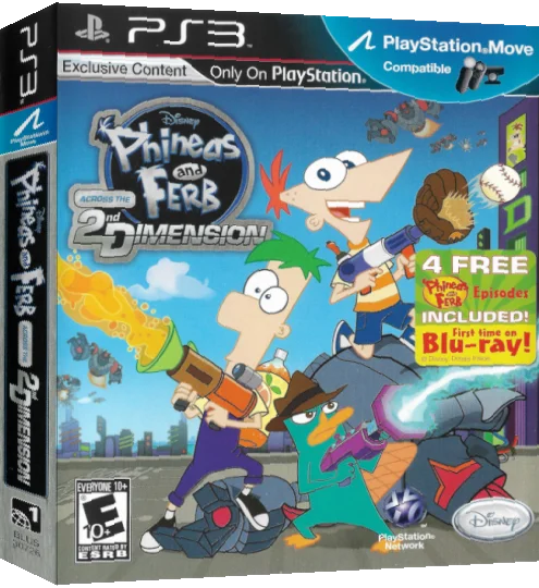 Disney Phineas and Ferb - Across the 2nd Dimension — box-3D (US)
