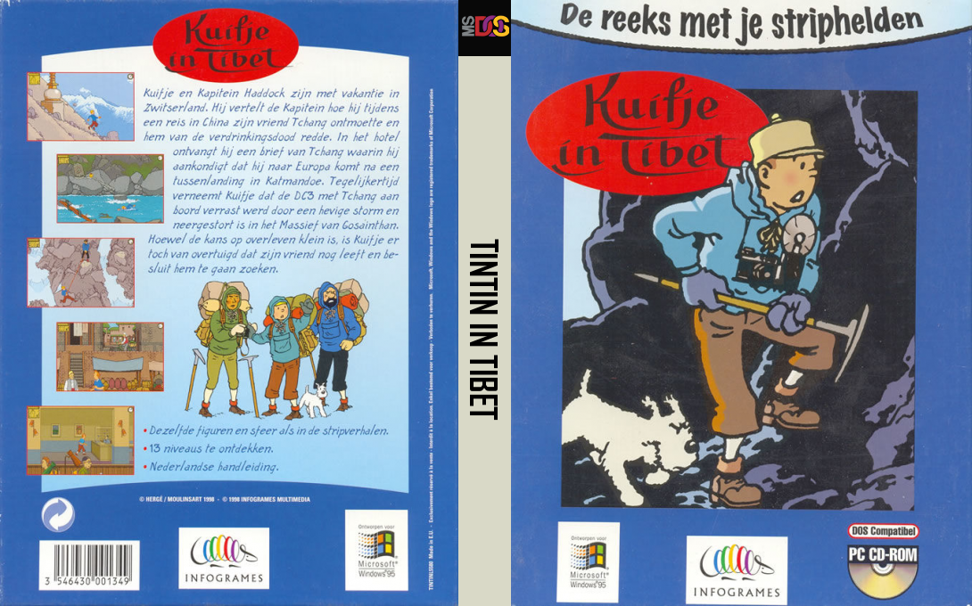 Tintin in Tibet — box-texture (NL)