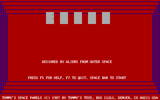 Tommy's Space Panels — sstitle (WOR)
