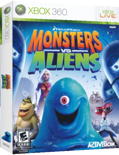 Monstres Contre Aliens — box-3D (US)