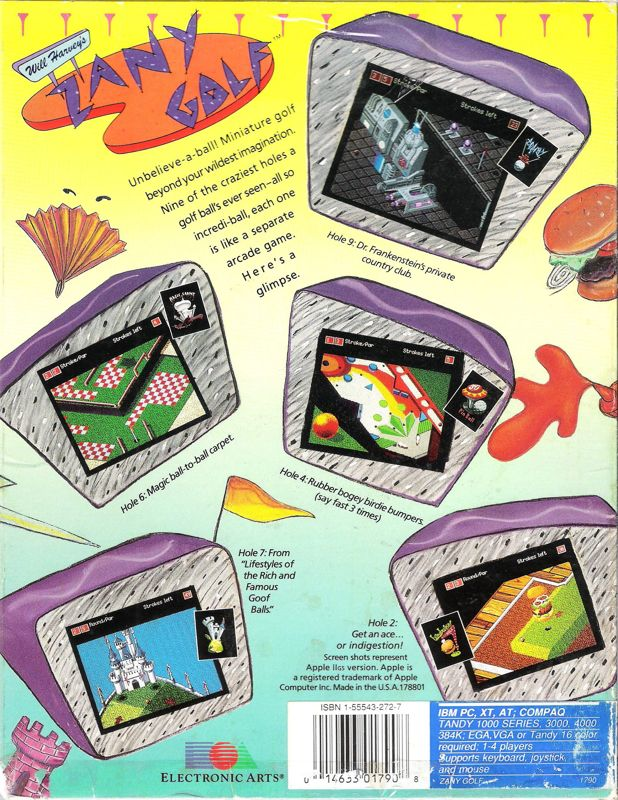Will Harvey's Zany Golf — box-2D-side (US)