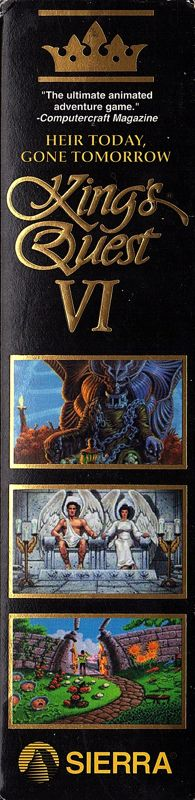 King's Quest 6 - Heir Today Gone Tomorrow — box-2D-side (FR)