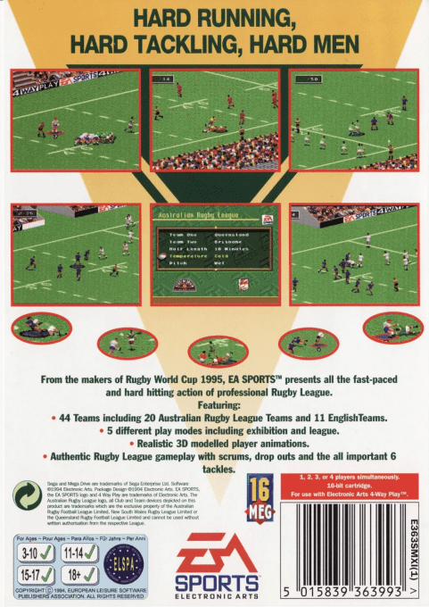 Australian Rugby League — box-2D-back (AU)