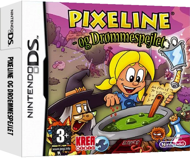 Pixeline og Droemmespejlet — box-3D (EU)