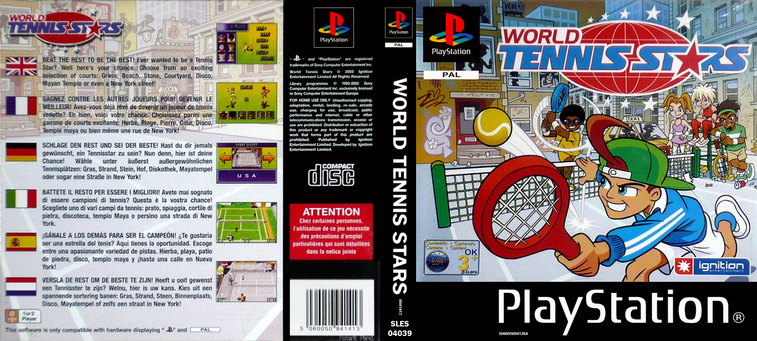 World Tennis Stars — box-texture (EU)