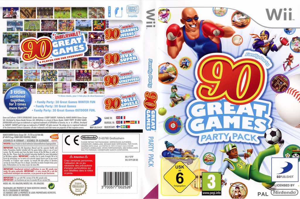 Family Party - 90 Great Games Party Pack — box-texture (DE)