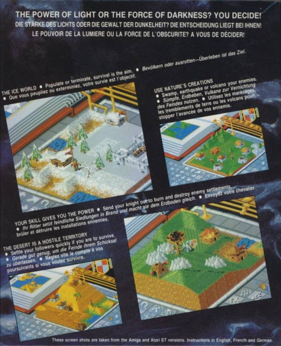 Populous — box-2D-back (EU)