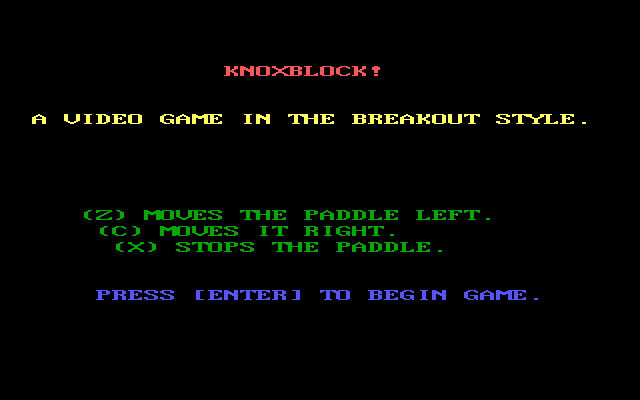 Knoxblock! box art