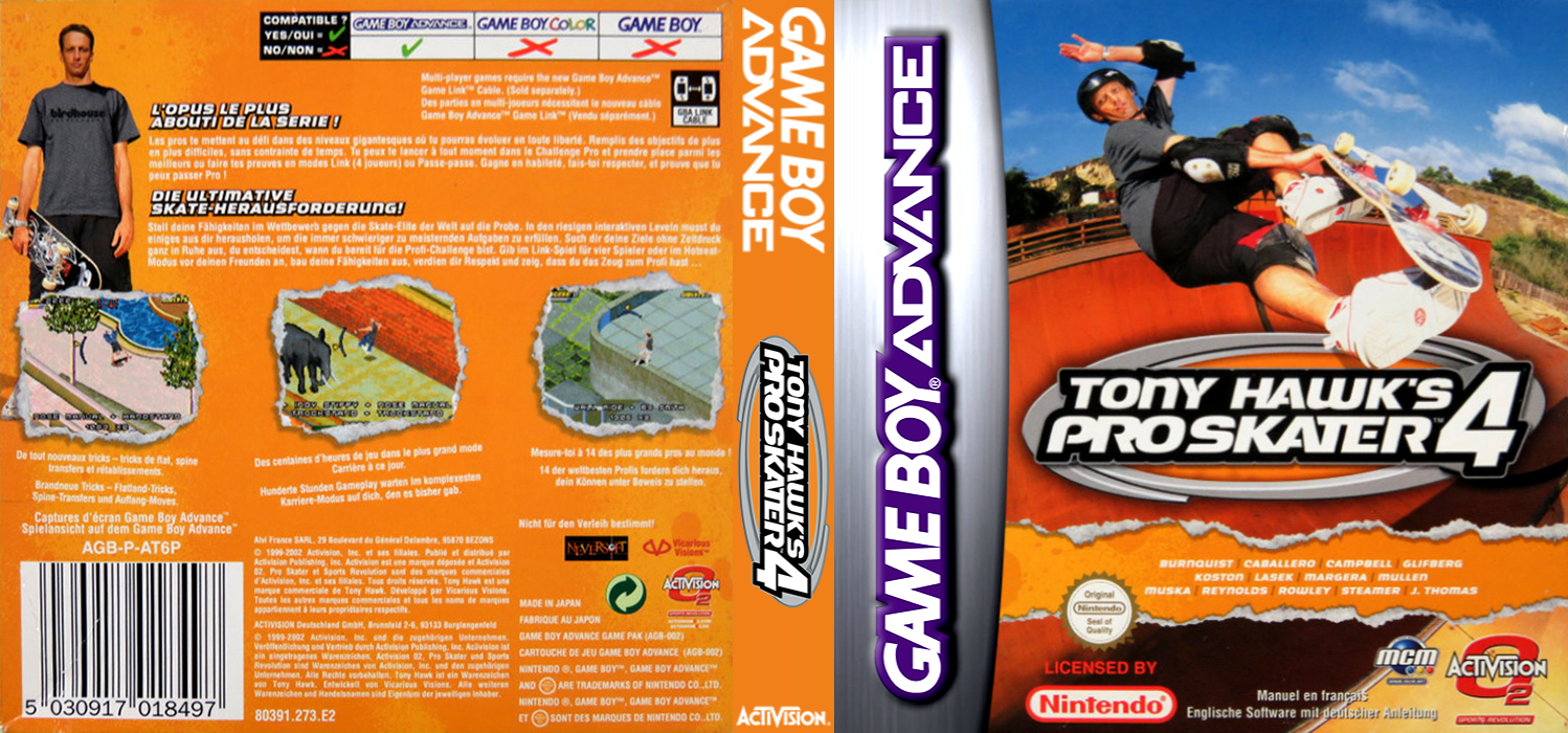 Tony Hawk's Pro Skater 4 — box-texture (EU)
