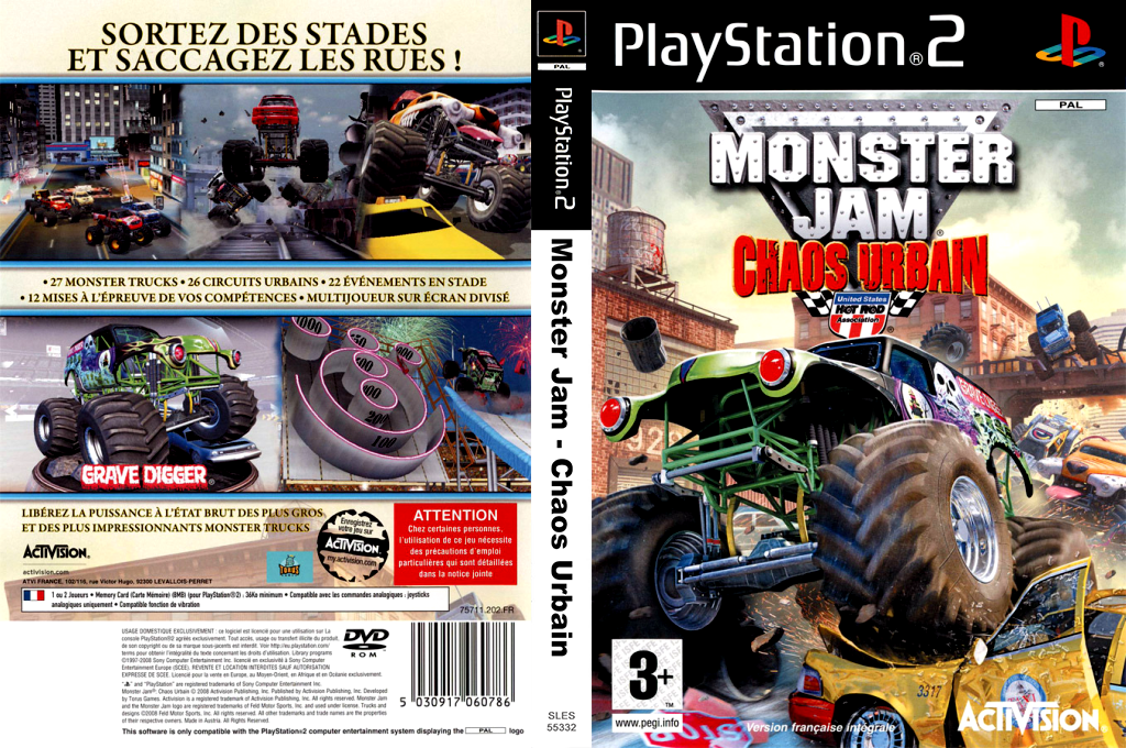 Monster Jam - Urban Assault — box-texture (FR)
