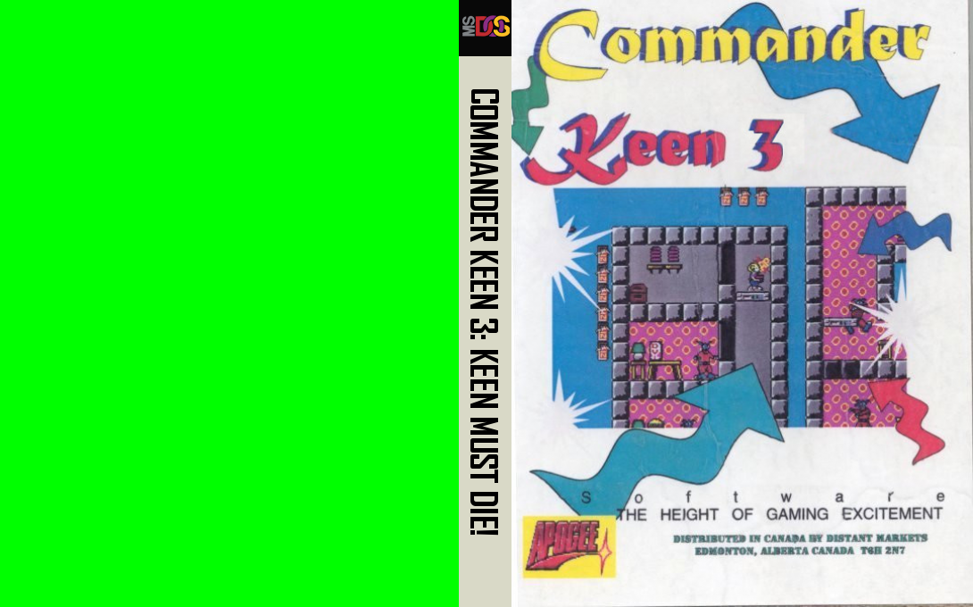 Commander Keen 3 - Keen Must Die! — box-texture (US)