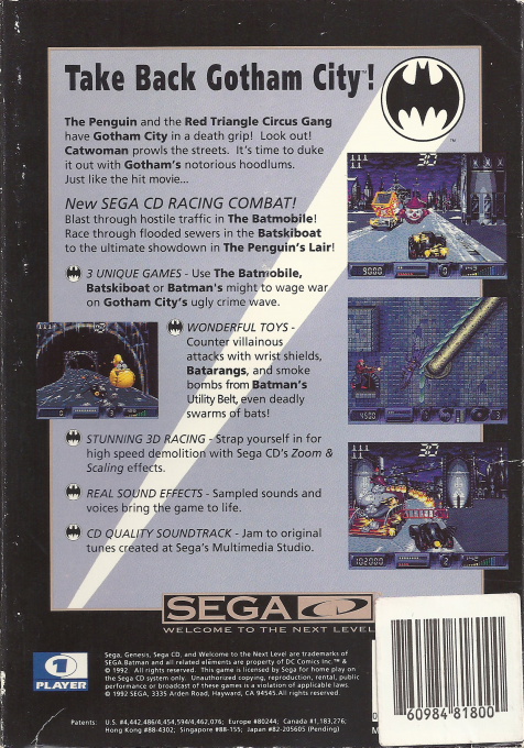 Batman Returns — box-2D-back (US)