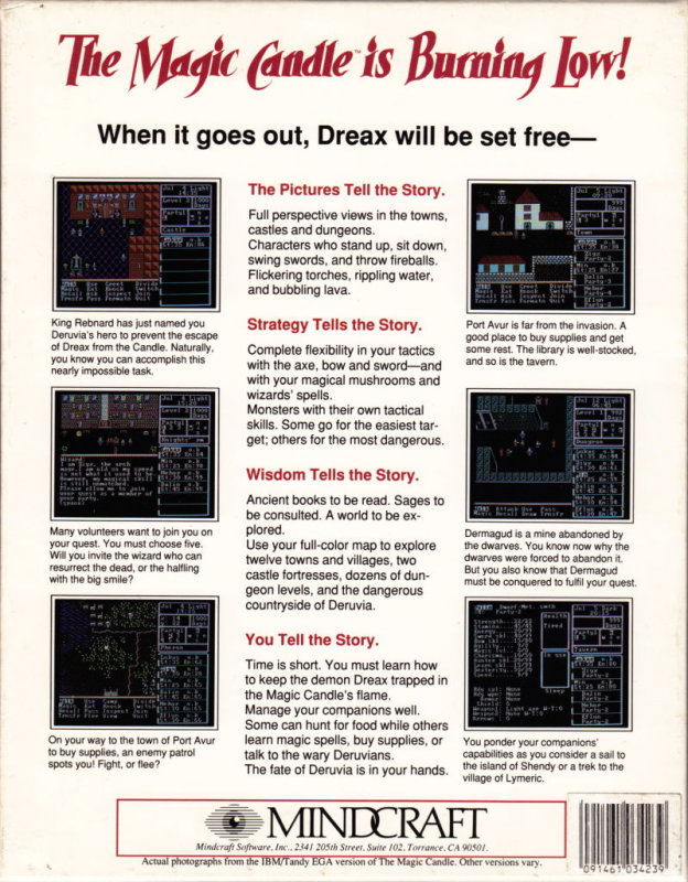 Magic Candle, The — box-2D-back (US)