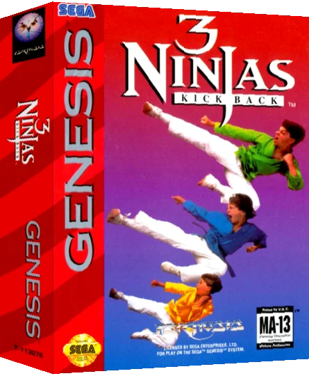 3 Ninjas Kick Back — box-3D (US)
