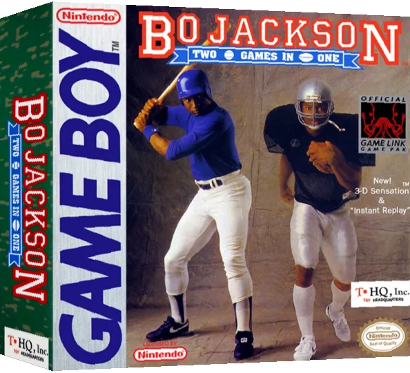 Bo Jackson - Two Games in One — box-3D (US)