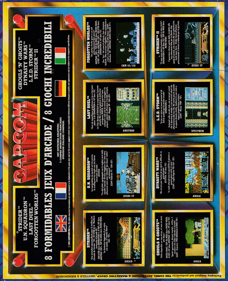 Capcom Collection — box-2D-back (EU)