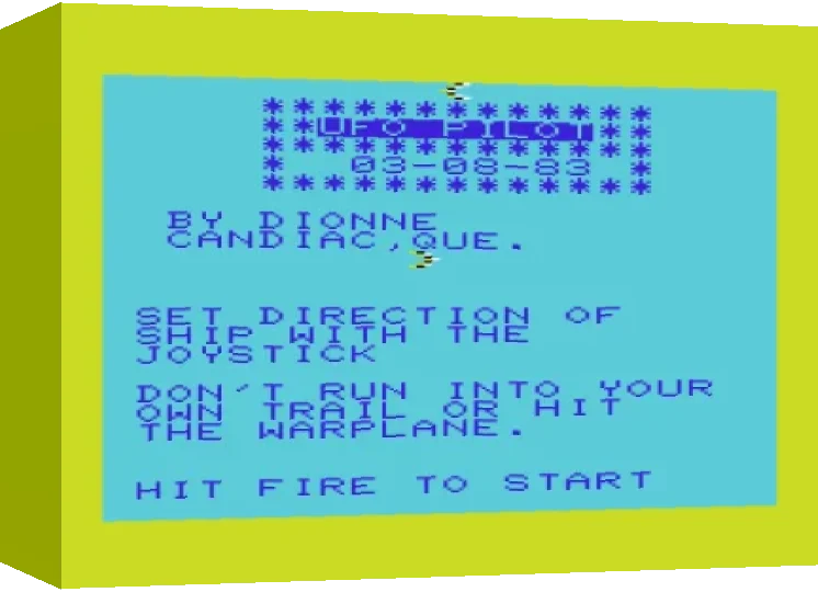 Ufo Pilot — box-3D (WOR)