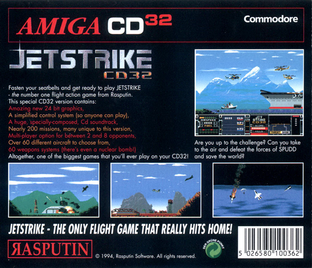 Jetstrike CD32 — box-2D-back (EU)