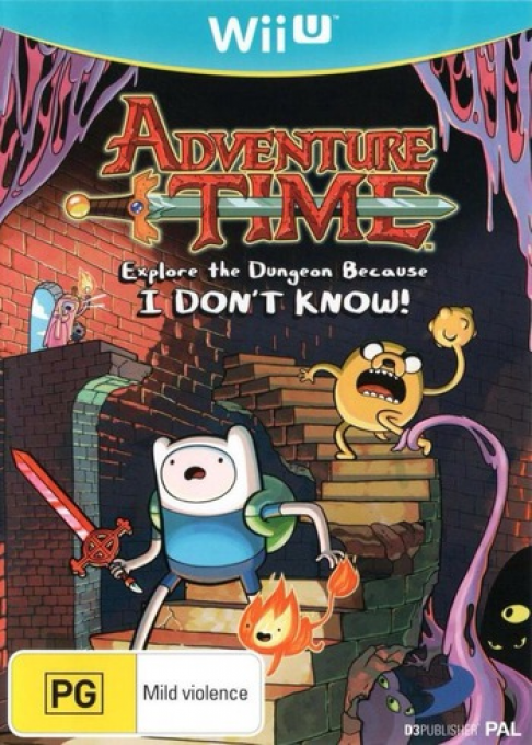 Adventure Time - Explore the Dungeon Because I DON'T KNOW! — box-2D (AU)