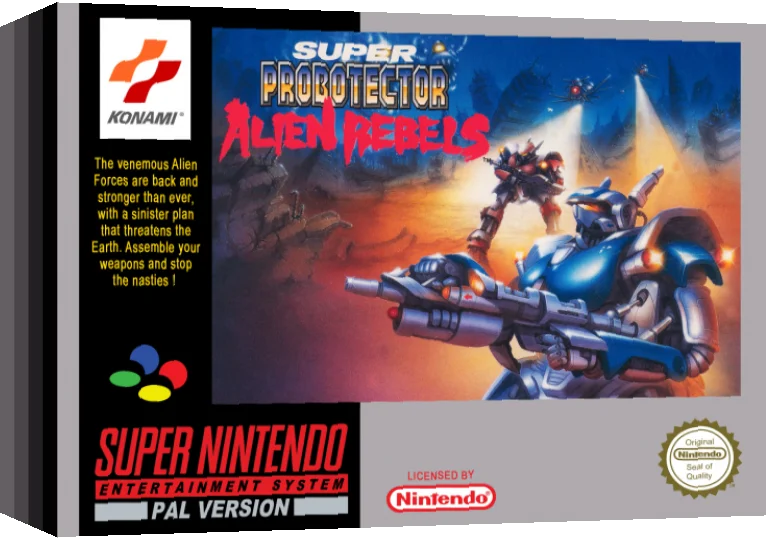 Super Probotector - Alien Rebels — box-3D (EU)