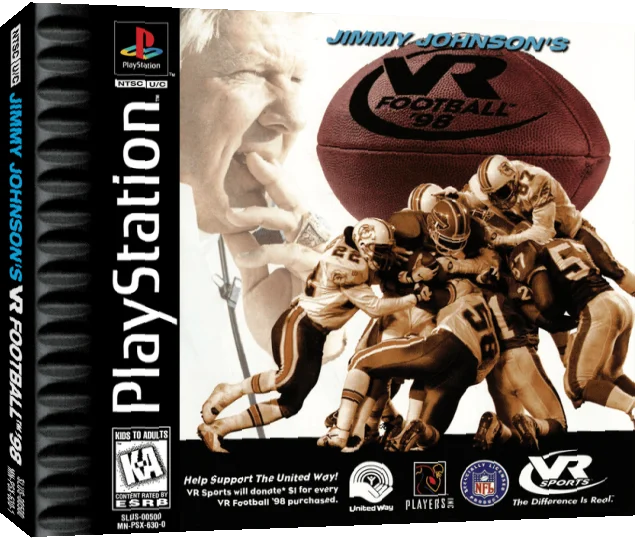 Jimmy Johnson's VR Football '98 — box-3D (US)
