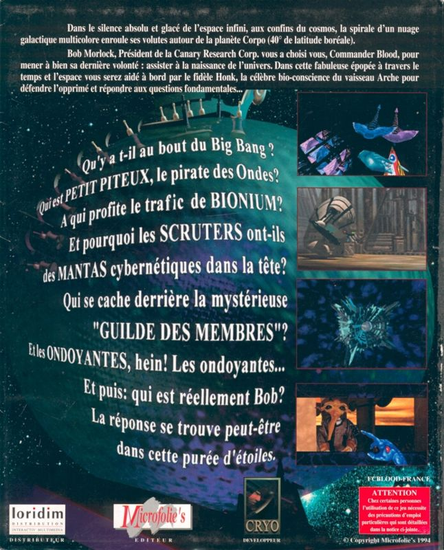 Commander Blood — box-2D-back (FR)